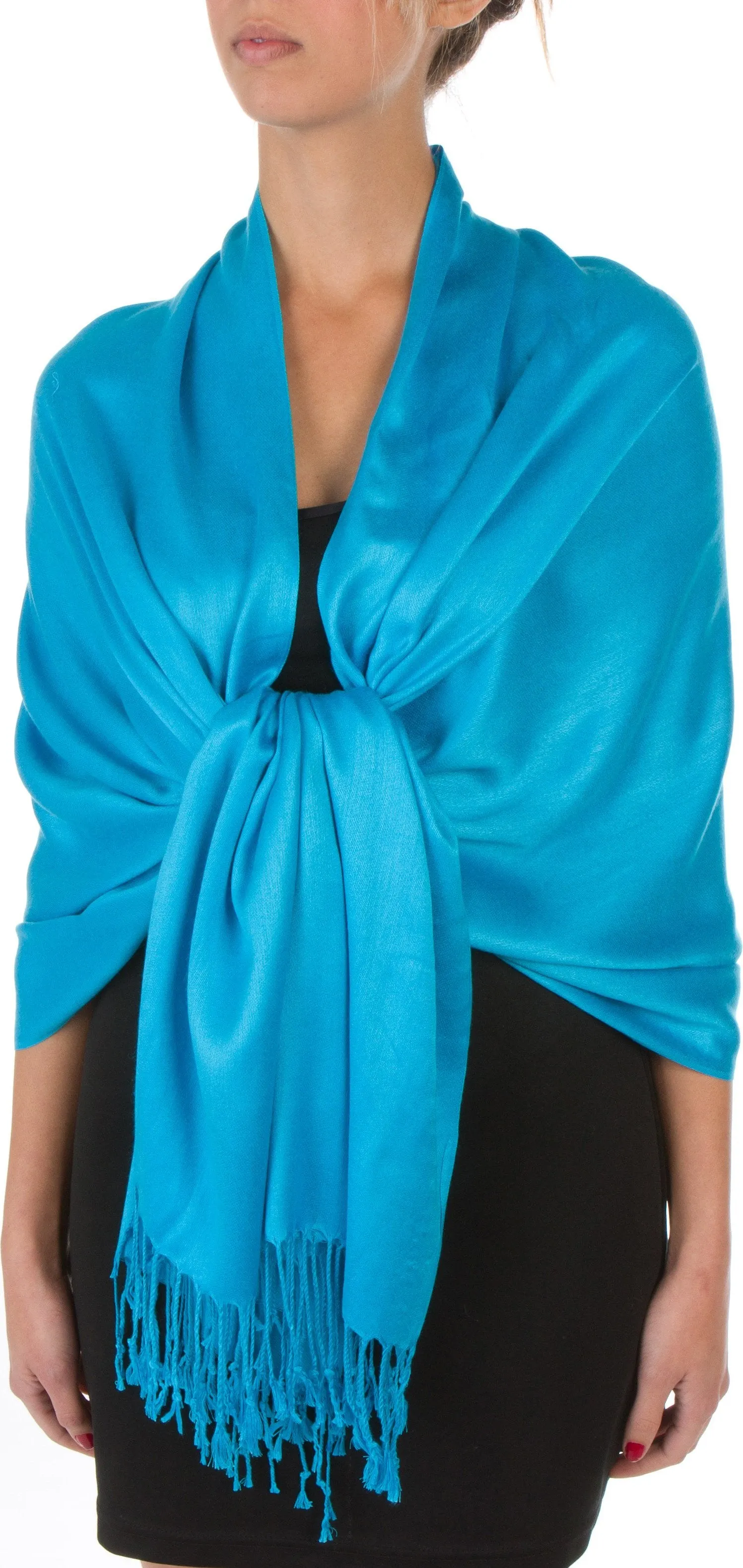 Sakkas 78" X 28" Rayon from Bamboo Soft Solid Pashmina Shawl / Wrap / Stole