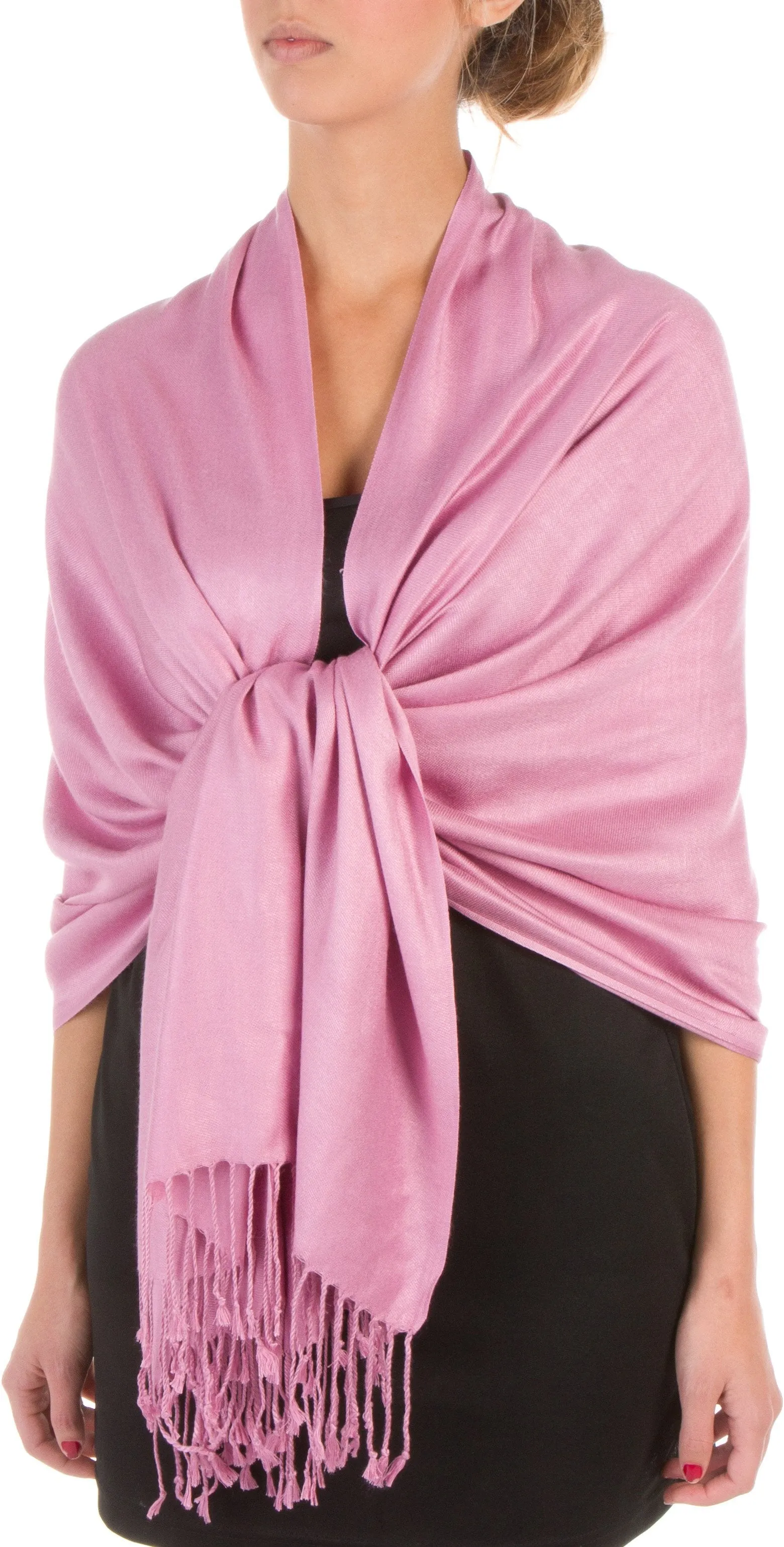 Sakkas 78" X 28" Rayon from Bamboo Soft Solid Pashmina Shawl / Wrap / Stole