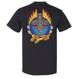 Santa Monica Airlines (SMA) STIGMATA Short Sleeve Black T-Shirts