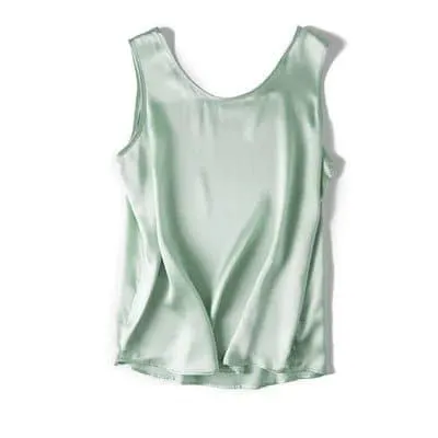 Silk O Neck Camisole in 100% Mulberry Silk - Elegant Design and Unparalleled Comfort!