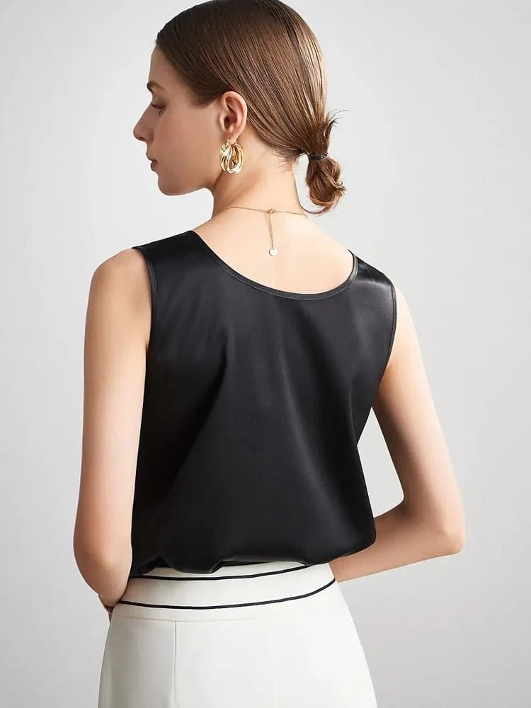 Silk O Neck Camisole in 100% Mulberry Silk - Elegant Design and Unparalleled Comfort!