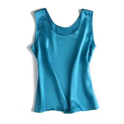 Silk O Neck Camisole in 100% Mulberry Silk - Elegant Design and Unparalleled Comfort!