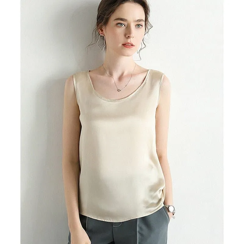 Silk Tank Top for Women - Luxurious Comfort and Timeless Elegance