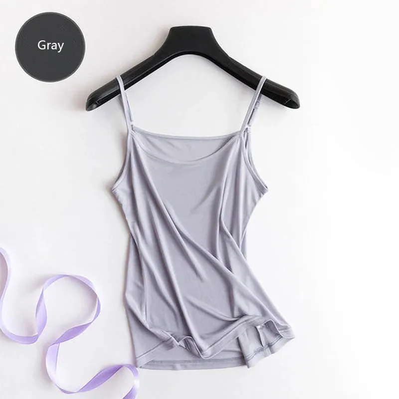 Singlet Women 100% Silk Camisoles