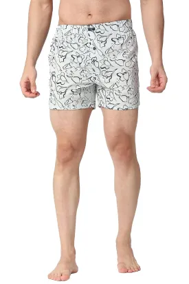 Slim Fit Cotton Printed Boxer Shorts