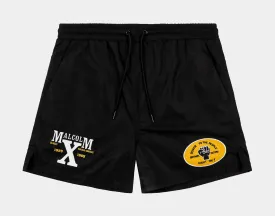 SP x Malcom X Message Fleece Mens Shorts (Black/Yellow)