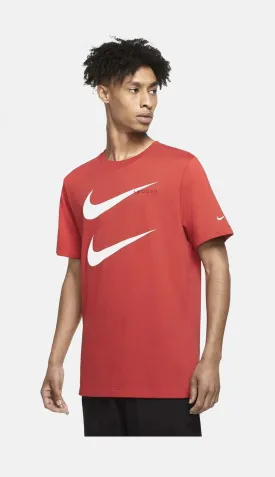 Swoosh Short Sleeve Mens T-Shirt (Red)