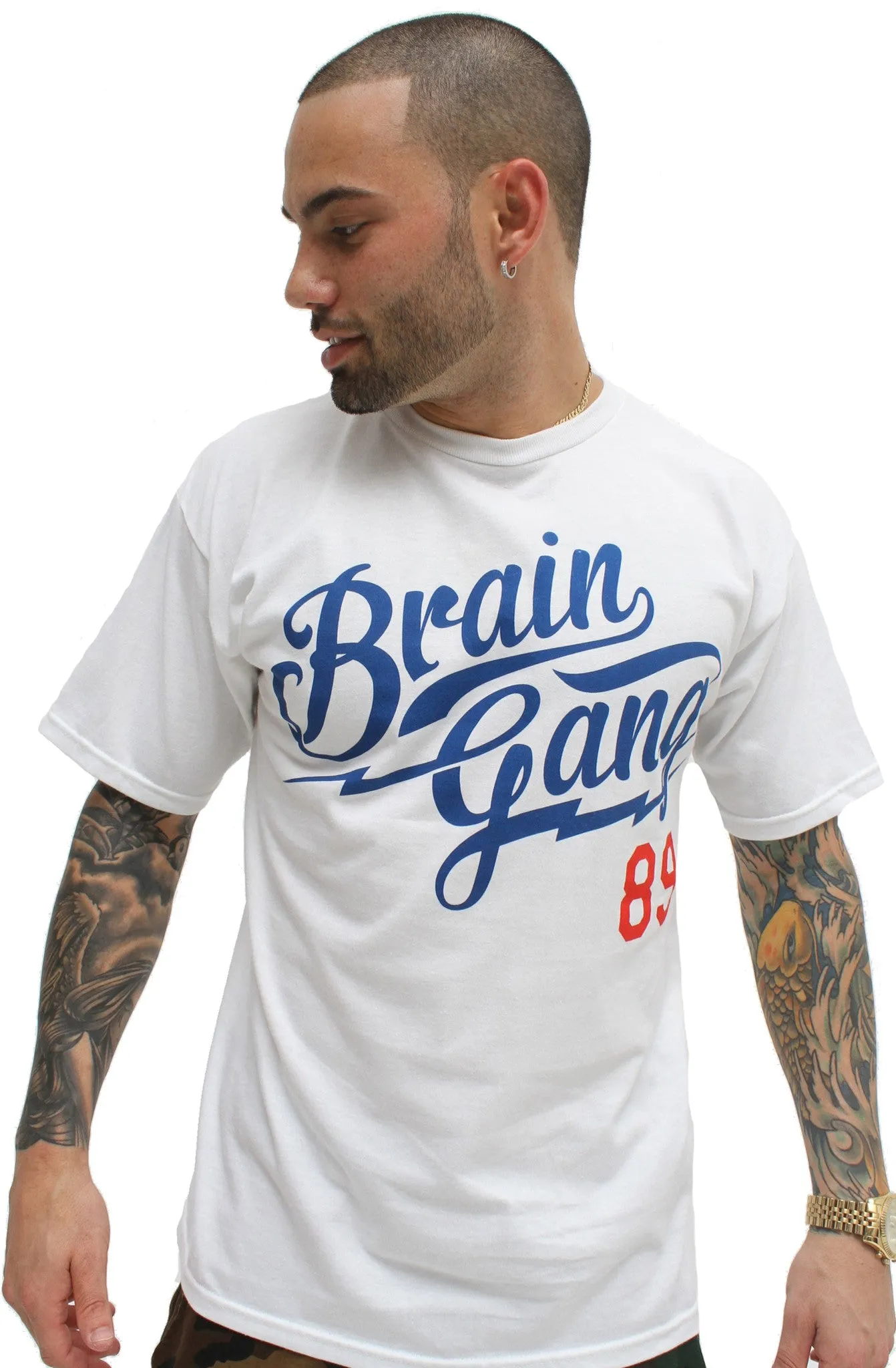 White Brain Gang MLB T Shirt