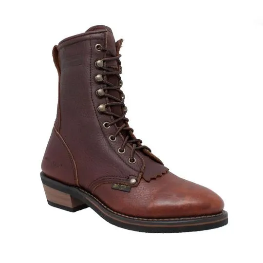 Women's 8" Chestnut Packer Leather Boots