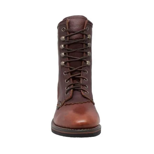 Women's 8" Chestnut Packer Leather Boots