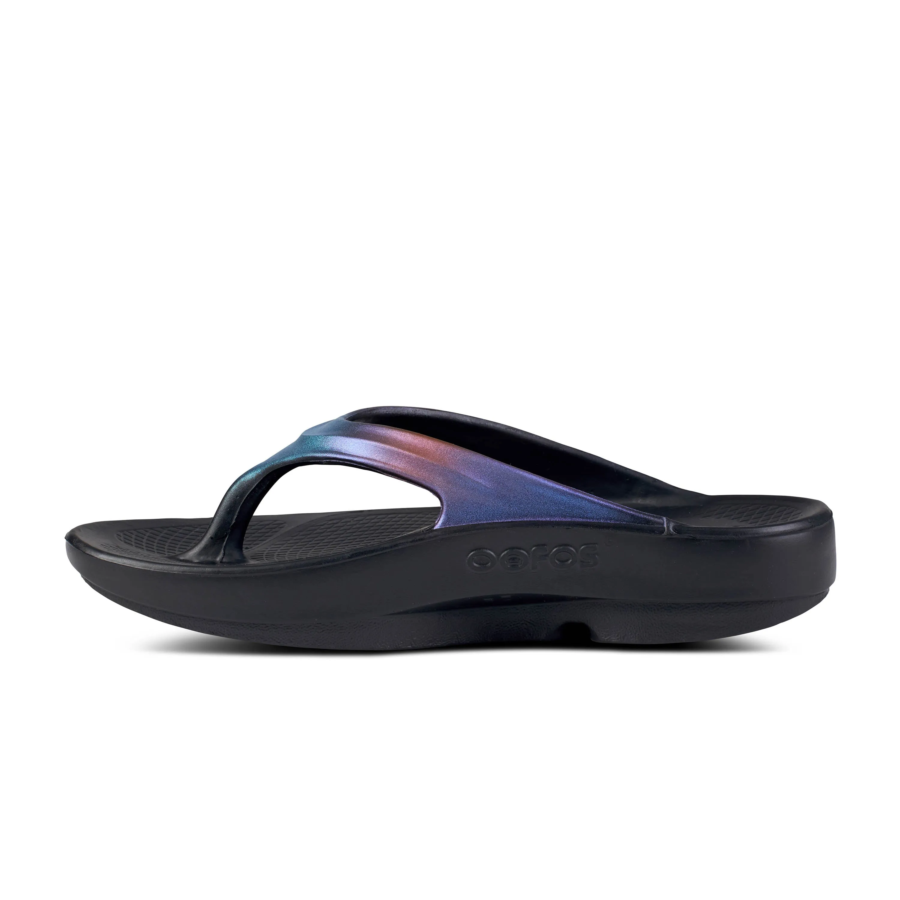 Women's Oofos OOlala Luxe Color: Midnight Spectre